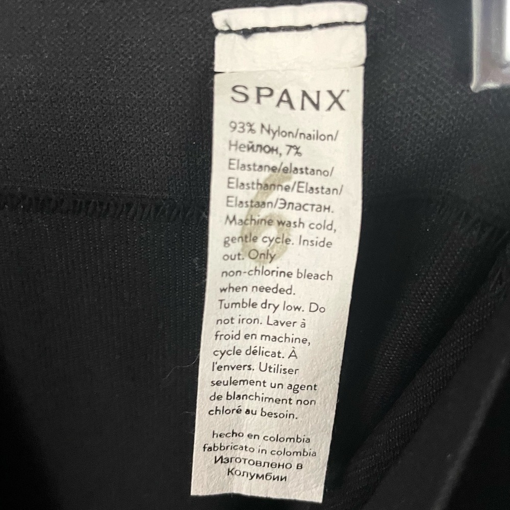 Spanx EcoCare‎ High Waisted Seamless Leggings Very Black NWT - Picture 10 of 12